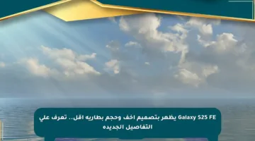 Galaxy S25 FE يظهر بتصميم أخف وحجم بطارية أقل.. تعرف على التفاصيل الجديدة